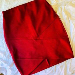 Burgundy Pencil Skirt